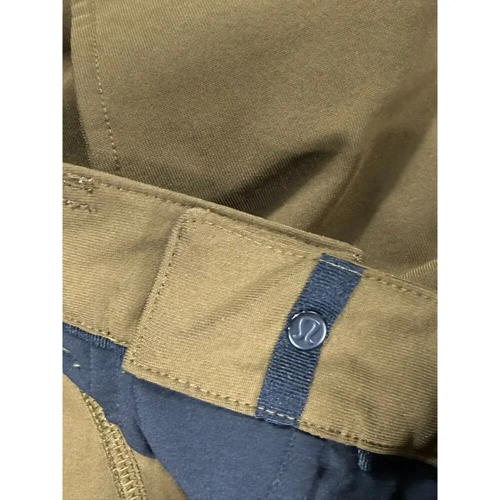 Lululemon Pants Mens 31x32 Brown Stretch Travel Golf Casual Performance Slim